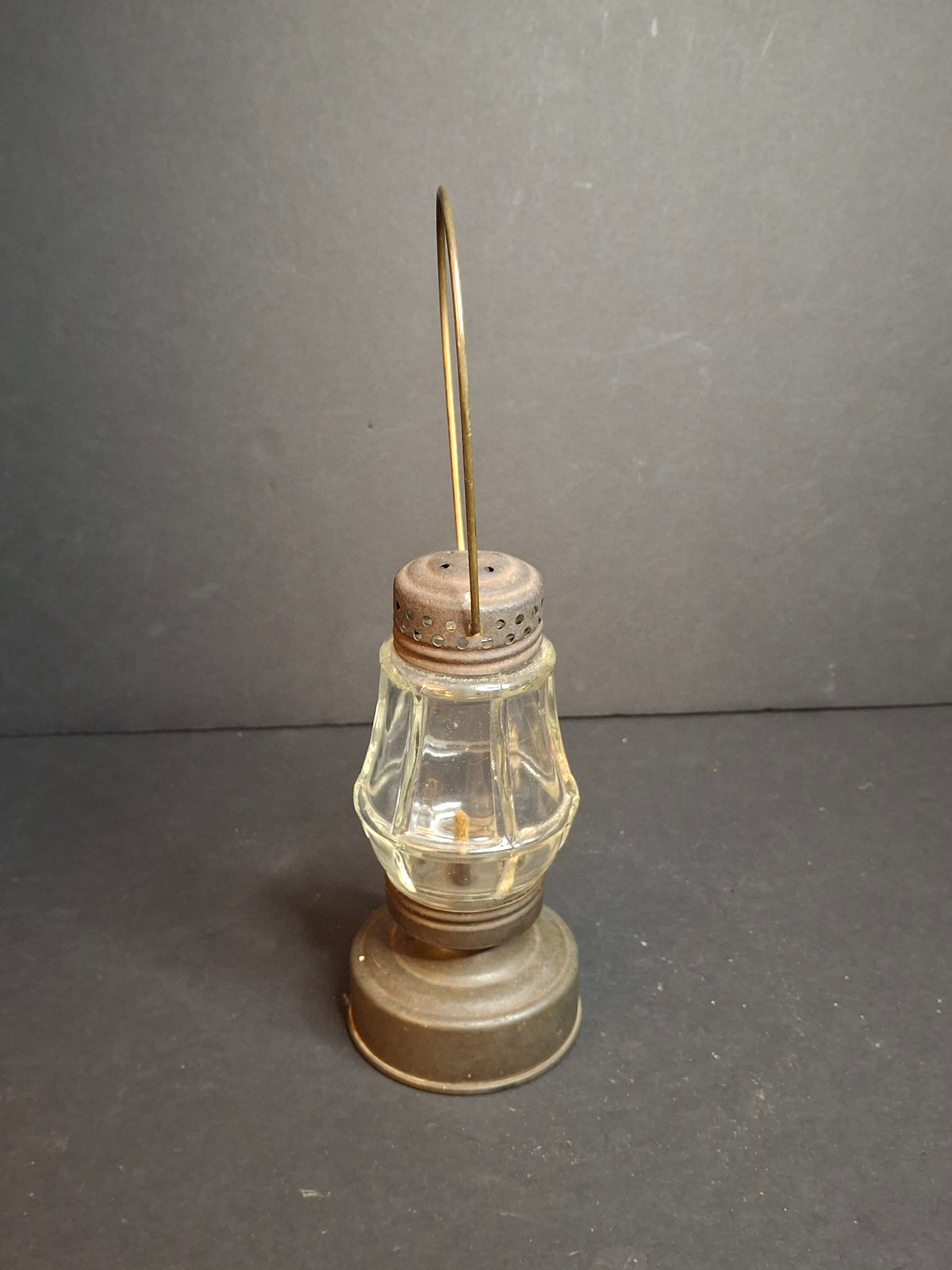Antique PERKO Wonder Junior Skater's Lantern Perkins Marine Lamp Oil Kerosene