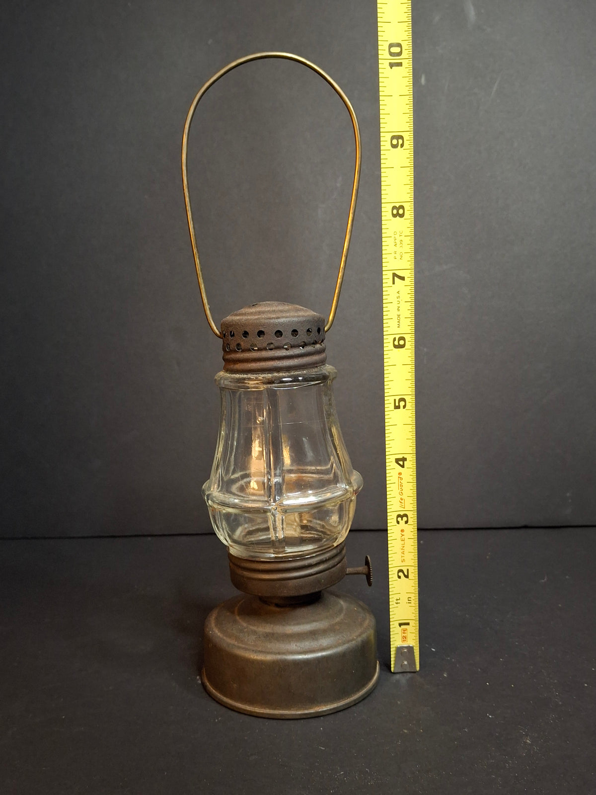 Antique PERKO Wonder Junior Skater's Lantern Perkins Marine Lamp Oil Kerosene