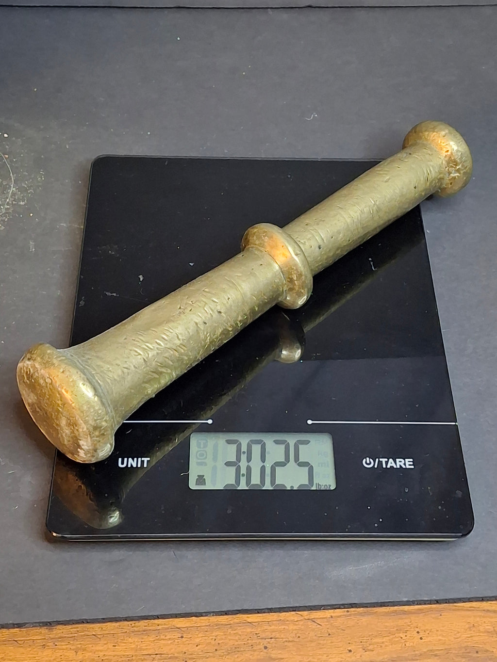 Museum Grade Antique 16th - 17th C. 18lb Bronze Mortar and Pestle Ribbed Fins Suspension Ring J Greenstein Provenance