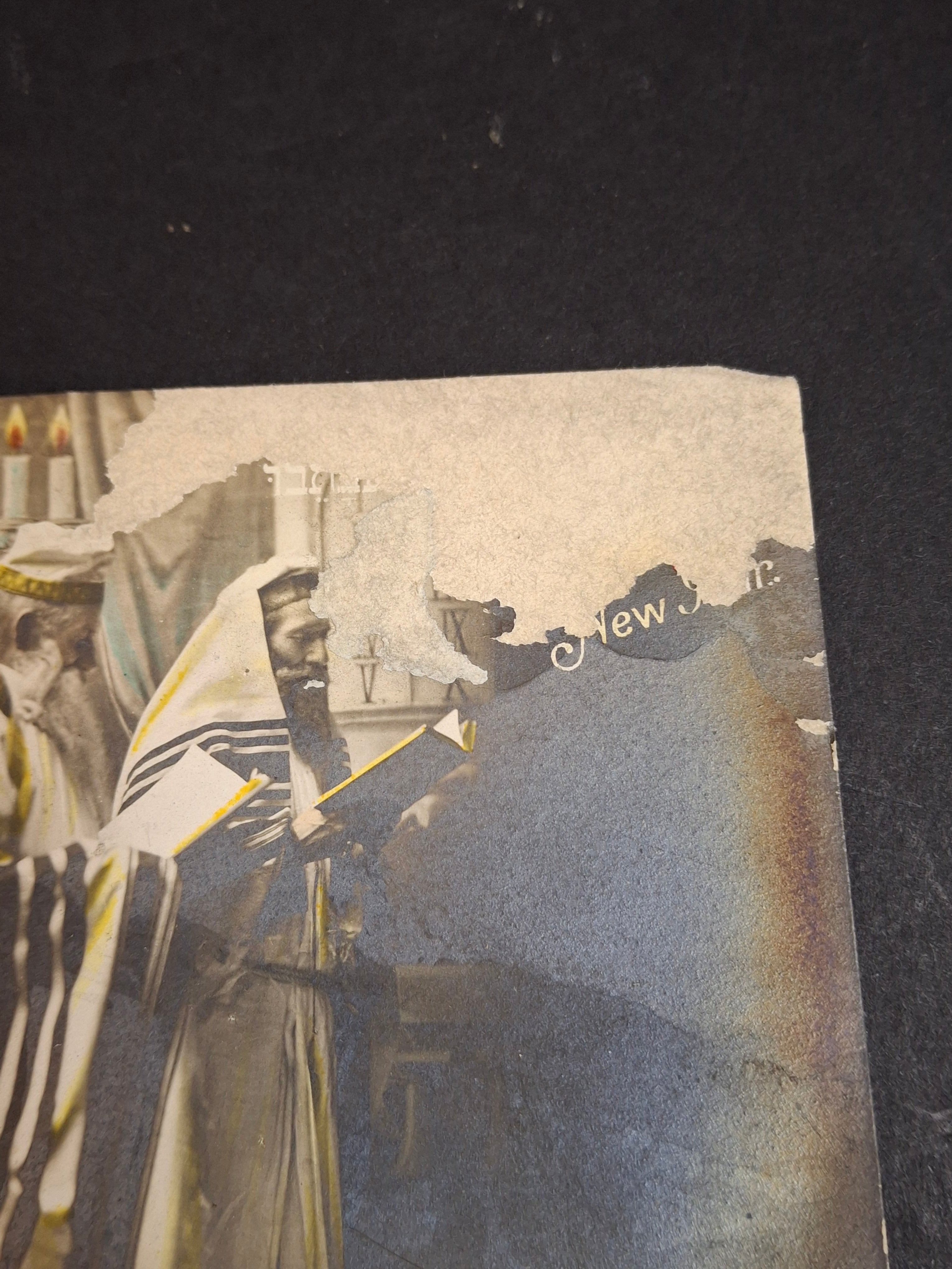 Set of Five Antique 1900s Rosh Hashanah Postcards German Judaica EAS Schwerdtfeger Synagogue