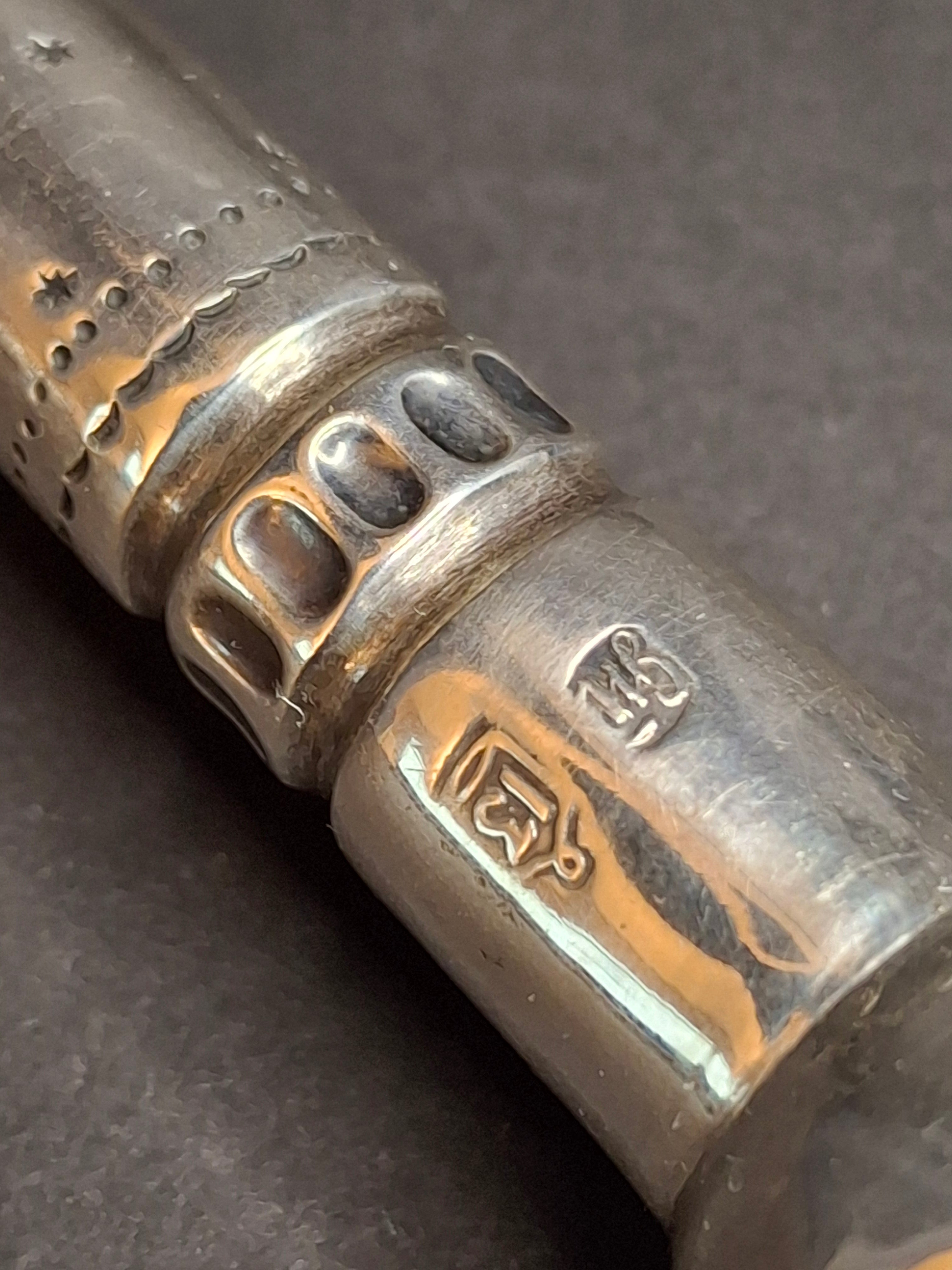 Rare Antique 19th Century 13 Loth Silver Torah Pointer Yad Austro Hungarian Judaica 72g