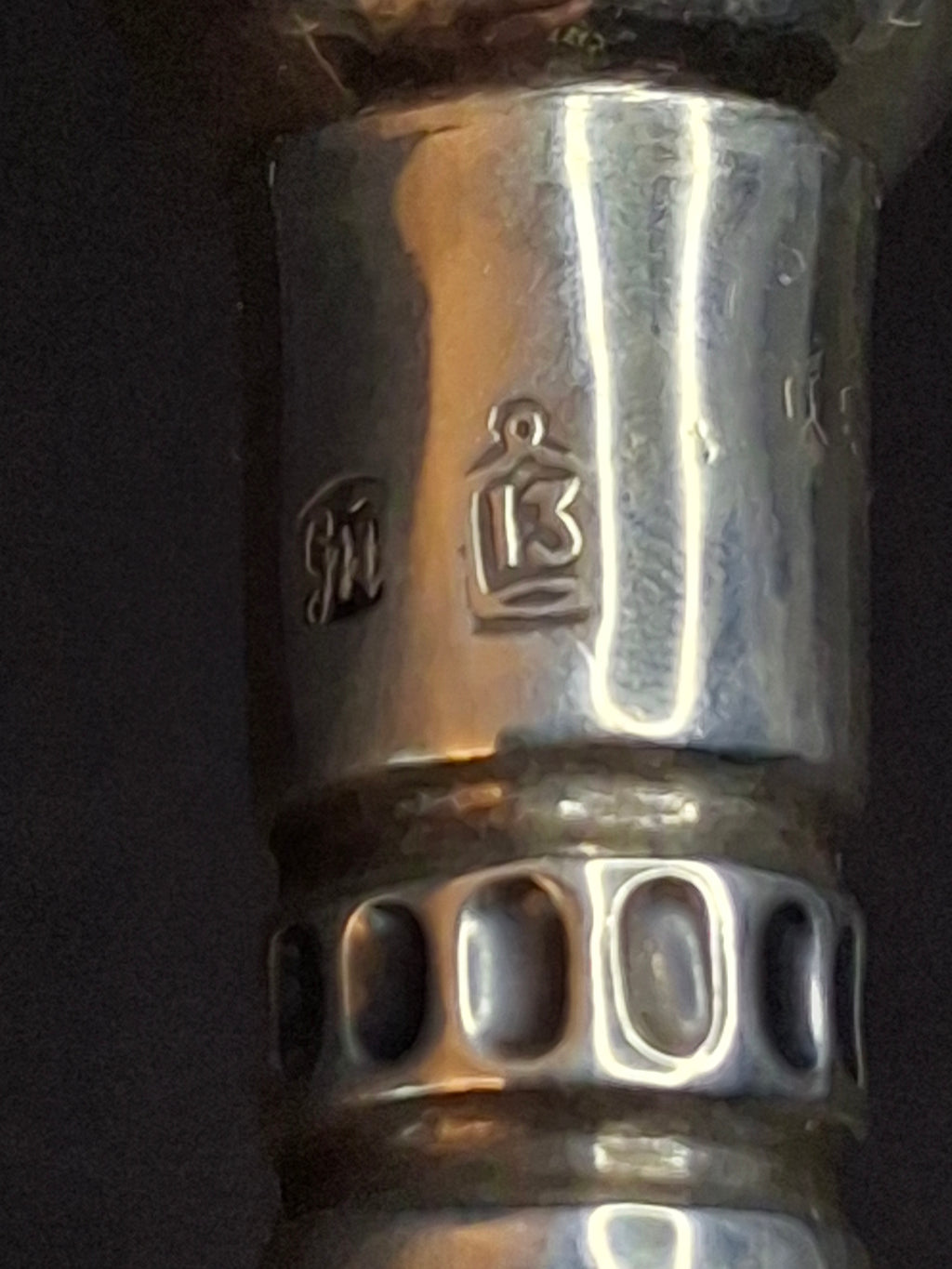 Rare Antique 19th Century 13 Loth Silver Torah Pointer Yad Austro Hungarian Judaica 72g