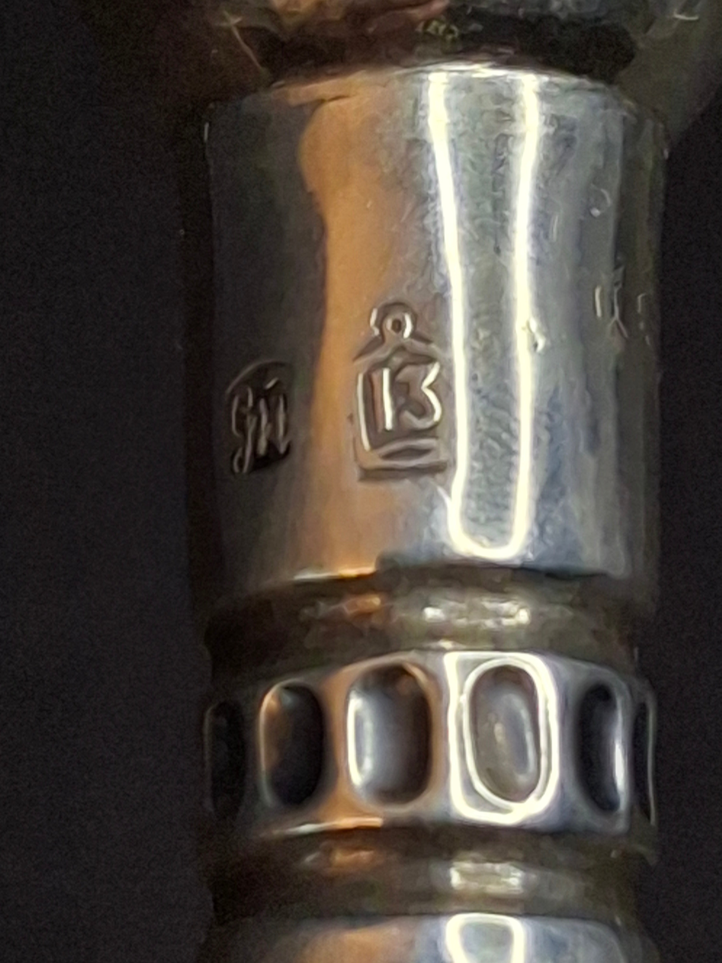 Rare Antique 19th Century 13 Loth Silver Torah Pointer Yad Austro Hungarian Judaica 72g