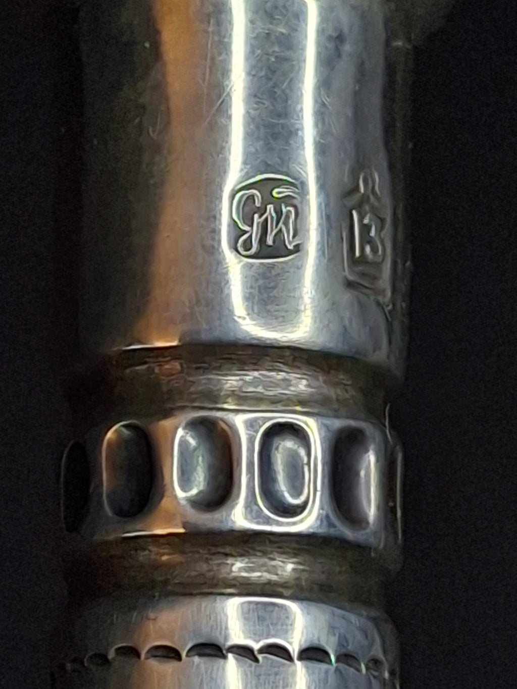 Rare Antique 19th Century 13 Loth Silver Torah Pointer Yad Austro Hungarian Judaica 72g