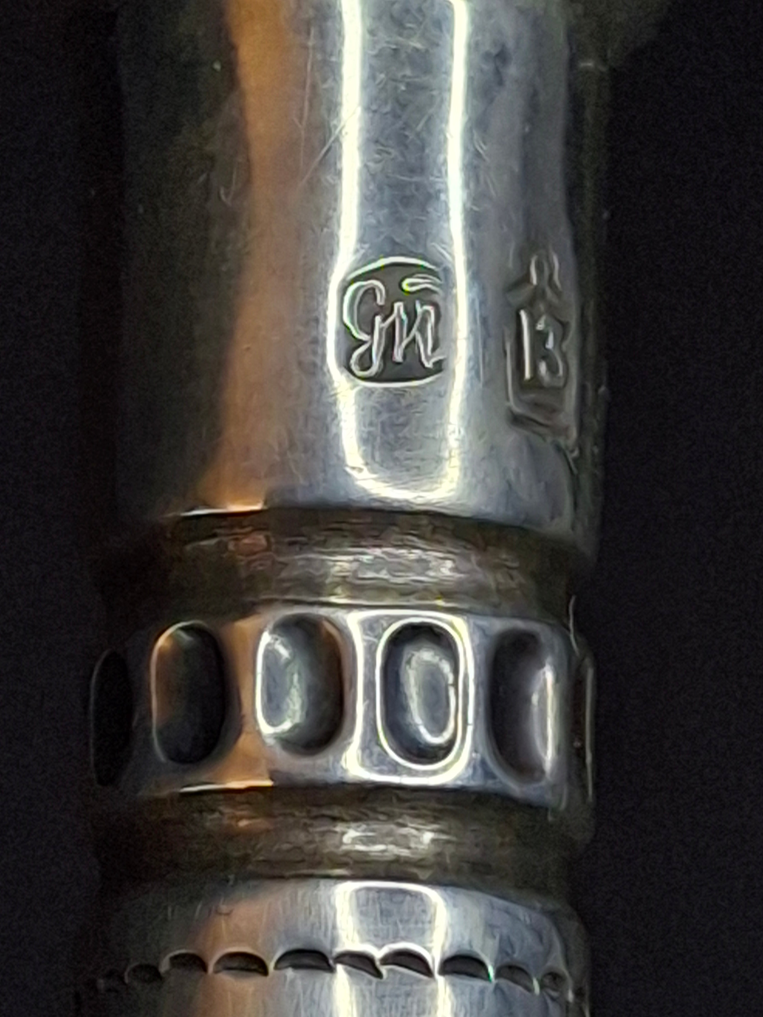 Rare Antique 19th Century 13 Loth Silver Torah Pointer Yad Austro Hungarian Judaica 72g