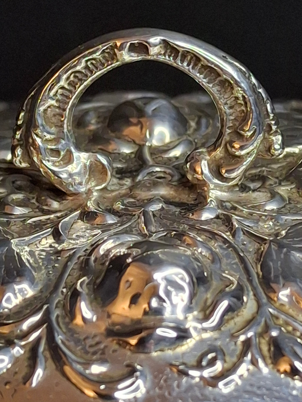 Hazorfim 925 Sterling Silver Etrog Box Hebrew Inscription Vermeil Interior 272g