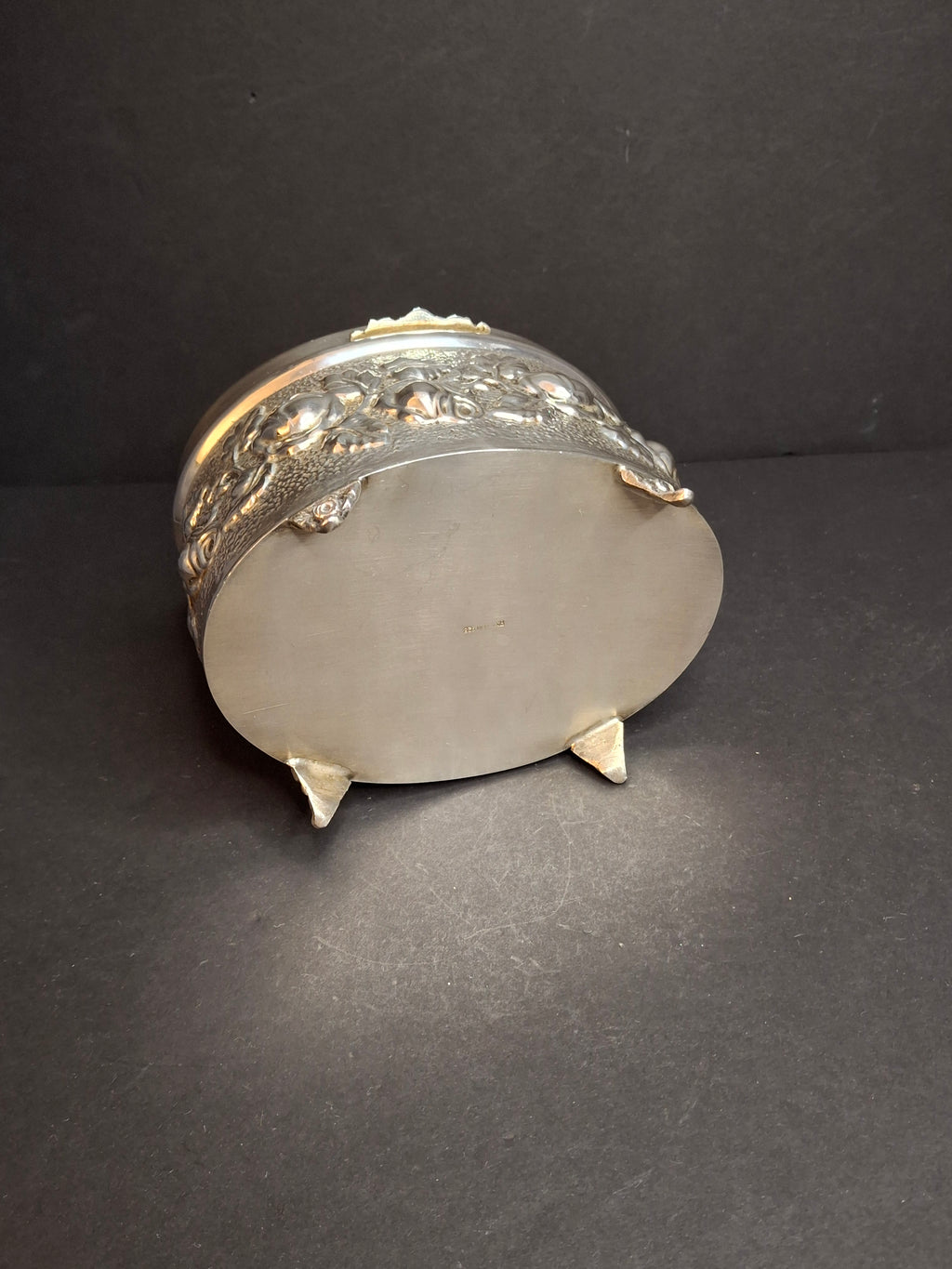 Hazorfim 925 Sterling Silver Etrog Box Hebrew Inscription Vermeil Interior 272g