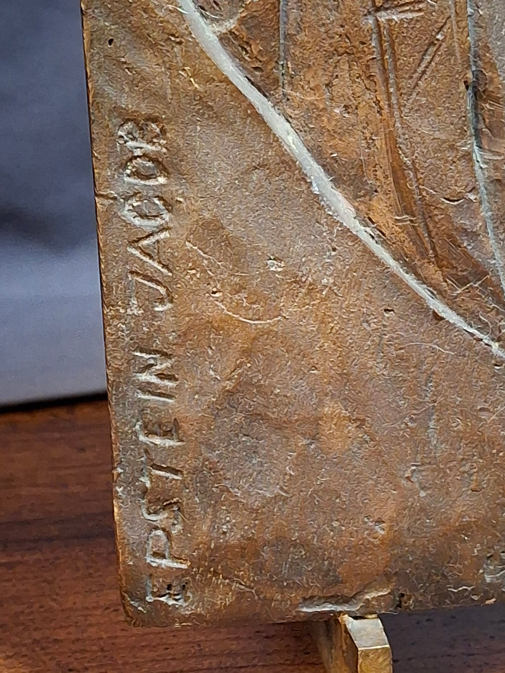 Mid Century Bronze Relief Plaque Sabbath Candle Lighting Blessing Jacob Epstein 1921-2003 Judaica