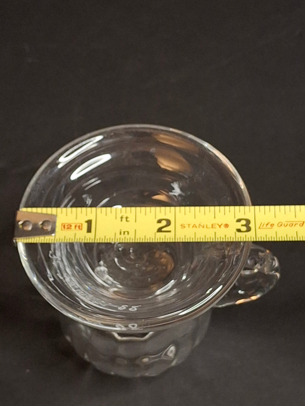 Signed Frank Stubbins 1988 Studio Art Glass Miniature Oil Lamp Base Studio Hand Blown South Jersey