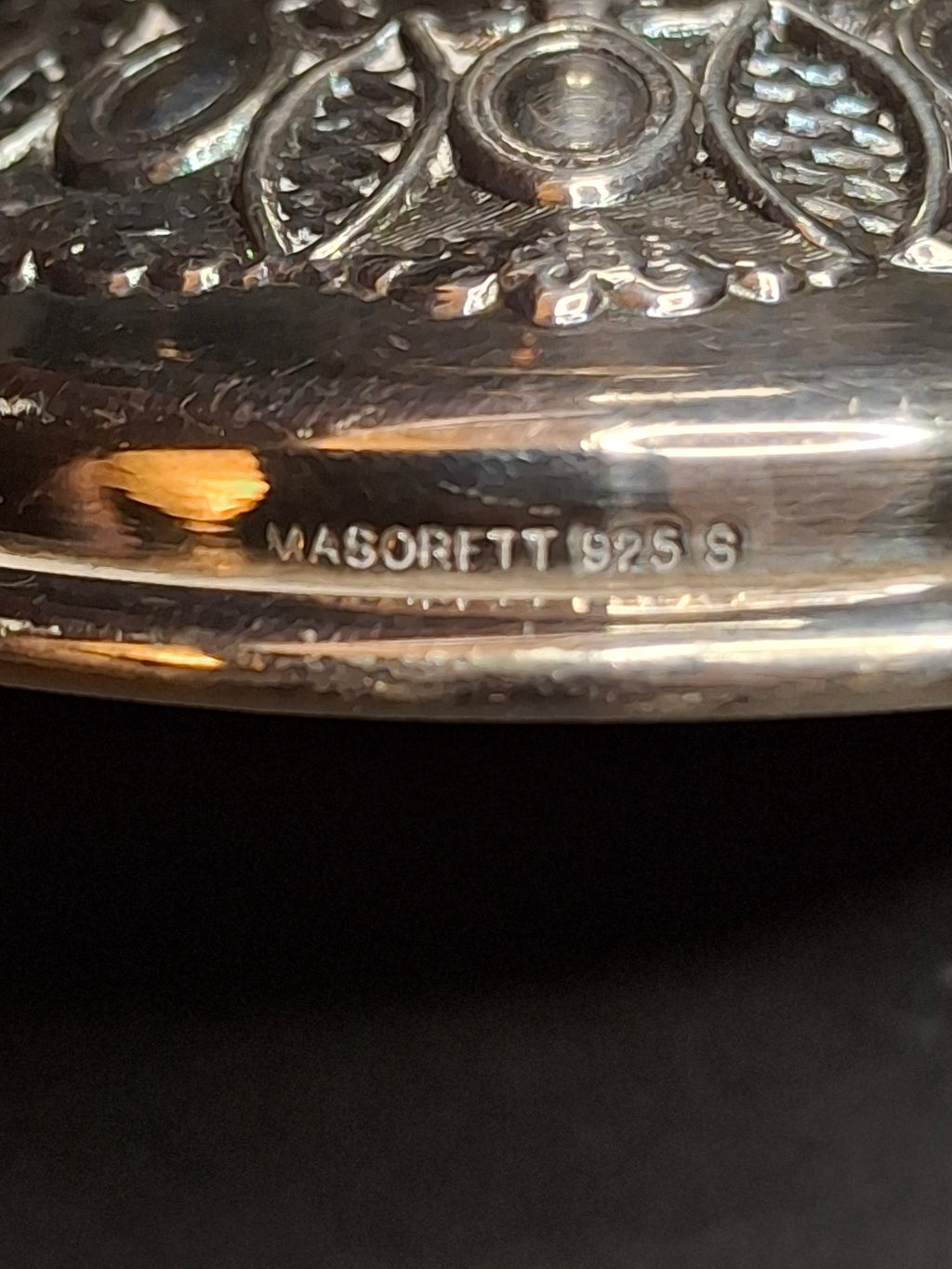 Vintage Israeli Sterling Silver Rosh Hashanah Honey Dish Pedestal Bowl Lid Masorett 925 Judaica