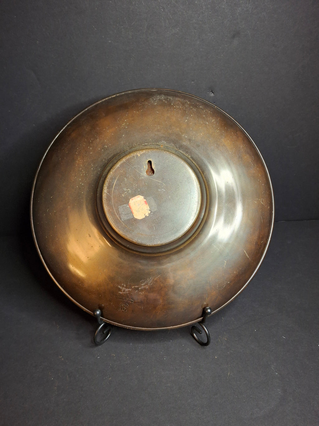 Pair Mid Century Pal Bell Israel Bronze Wall Plates Shofar and Harvest Maurice Ascalon Judaica 9.5"