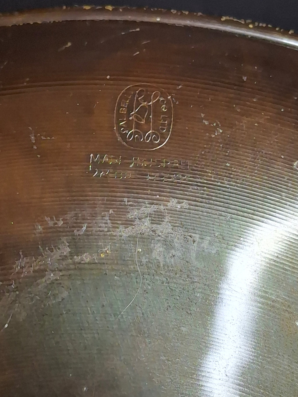 Pair Mid Century Pal Bell Israel Bronze Wall Plates Shofar and Harvest Maurice Ascalon Judaica 9.5"