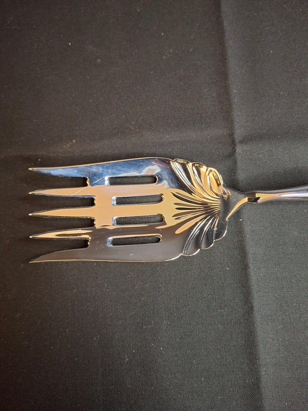 Vintage Mazon Israel Sterling Silver 925 Handle Serving Fork Cold Meat Pickle IOB