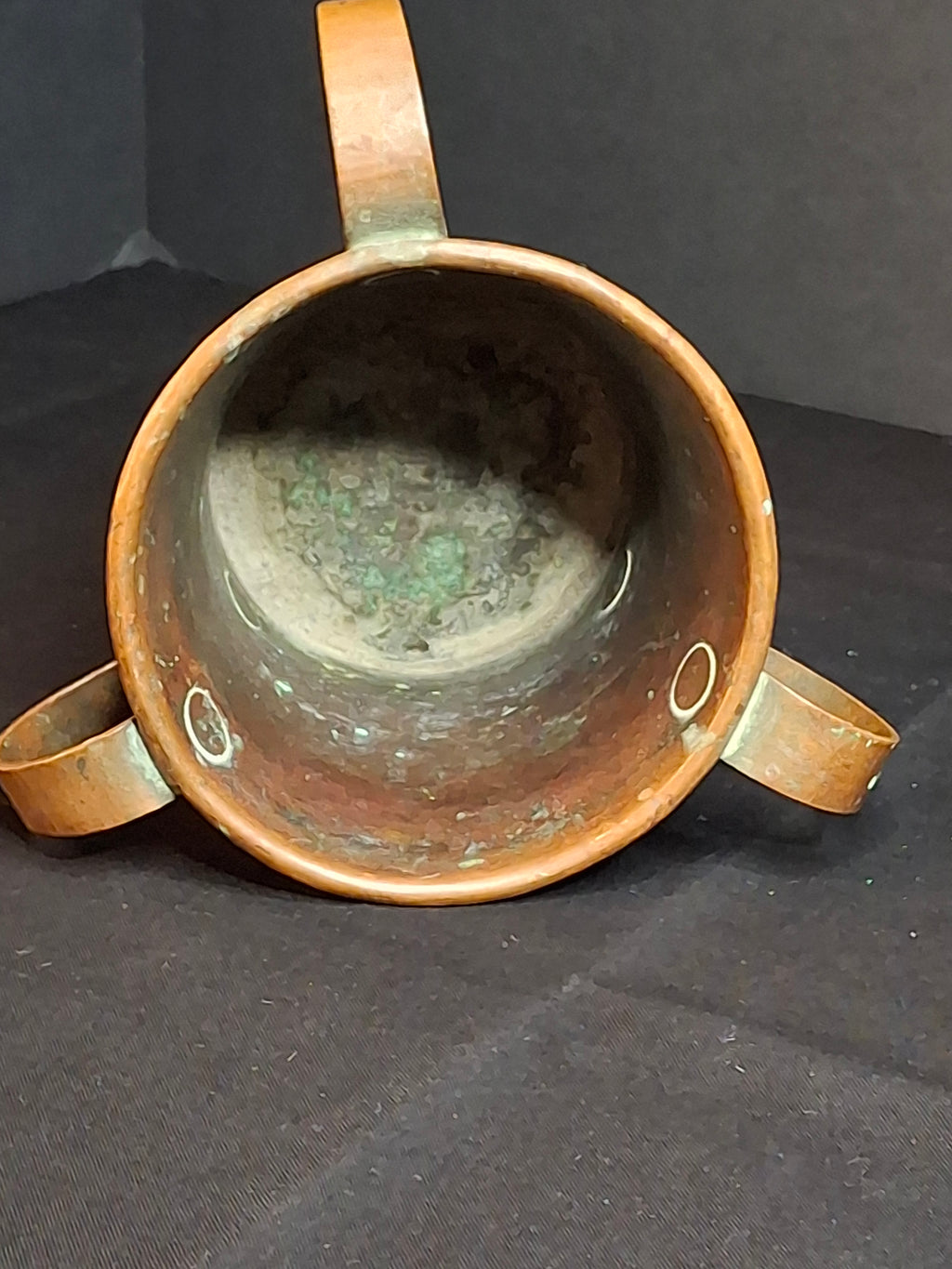 Rare Antique Russian Imperial Copper Mini Travel Netilat Yadayim 4" Wash Cup Moscow Mark Loving Cup Laver