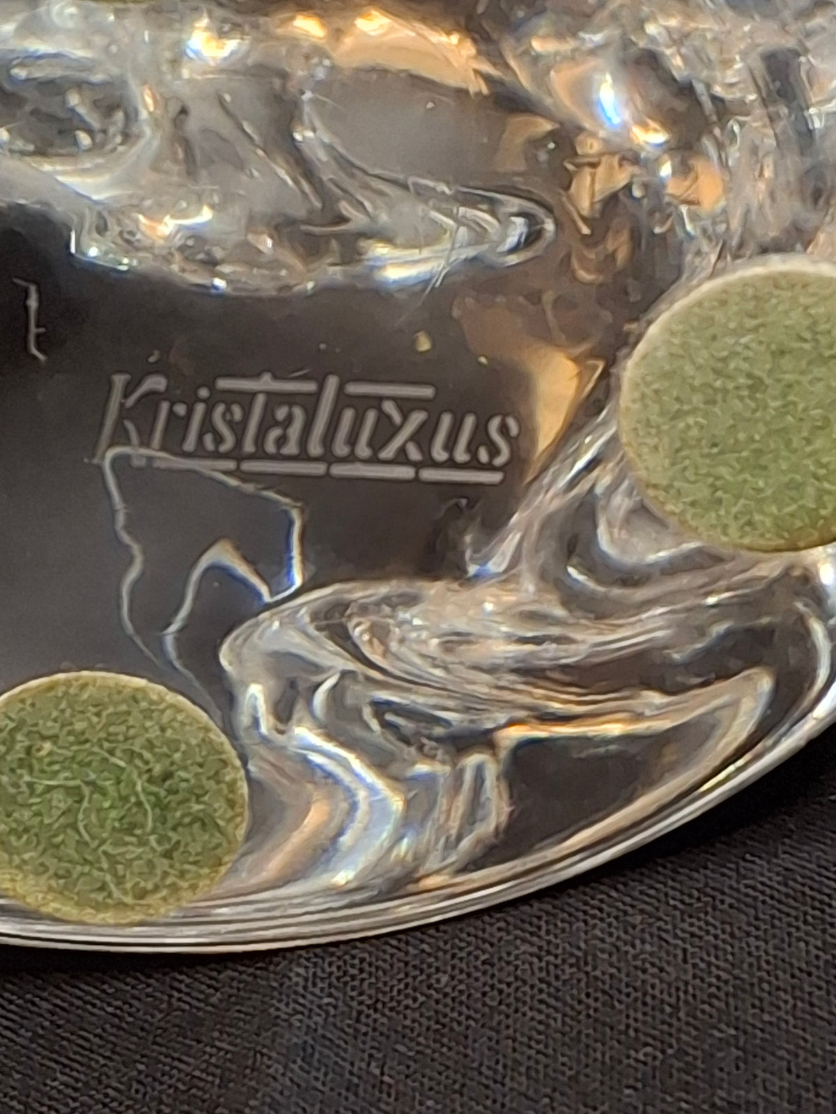 Vintage Kristaluxus Heavy 24% Lead Crystal Horse Head Sculpture Paperweight Mexico