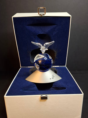 Swarovski Crystal Planet 2000 Peace Dove Figurine #238985 Full Double Boxed MIB COA