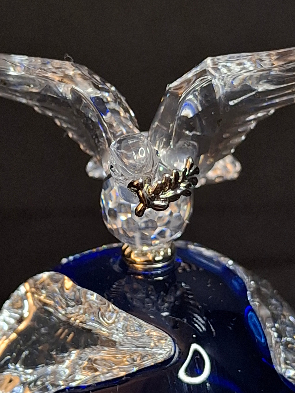 Swarovski Crystal Planet 2000 Peace Dove Figurine #238985 Full Double Boxed MIB COA