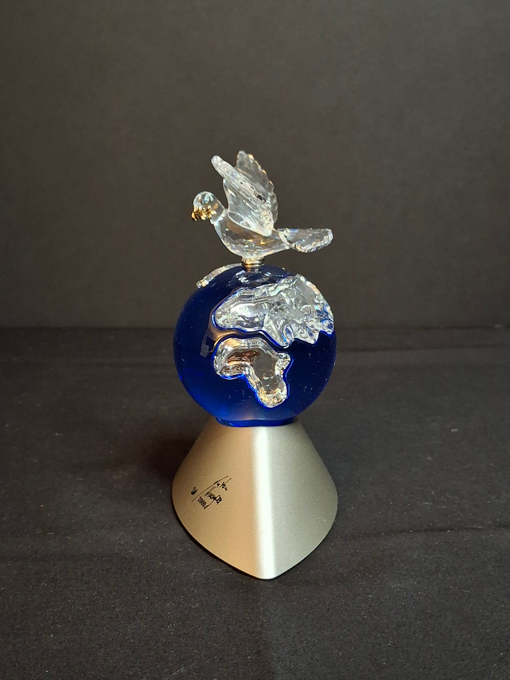Swarovski Crystal Planet 2000 Peace Dove Figurine #238985 Full Double Boxed MIB COA