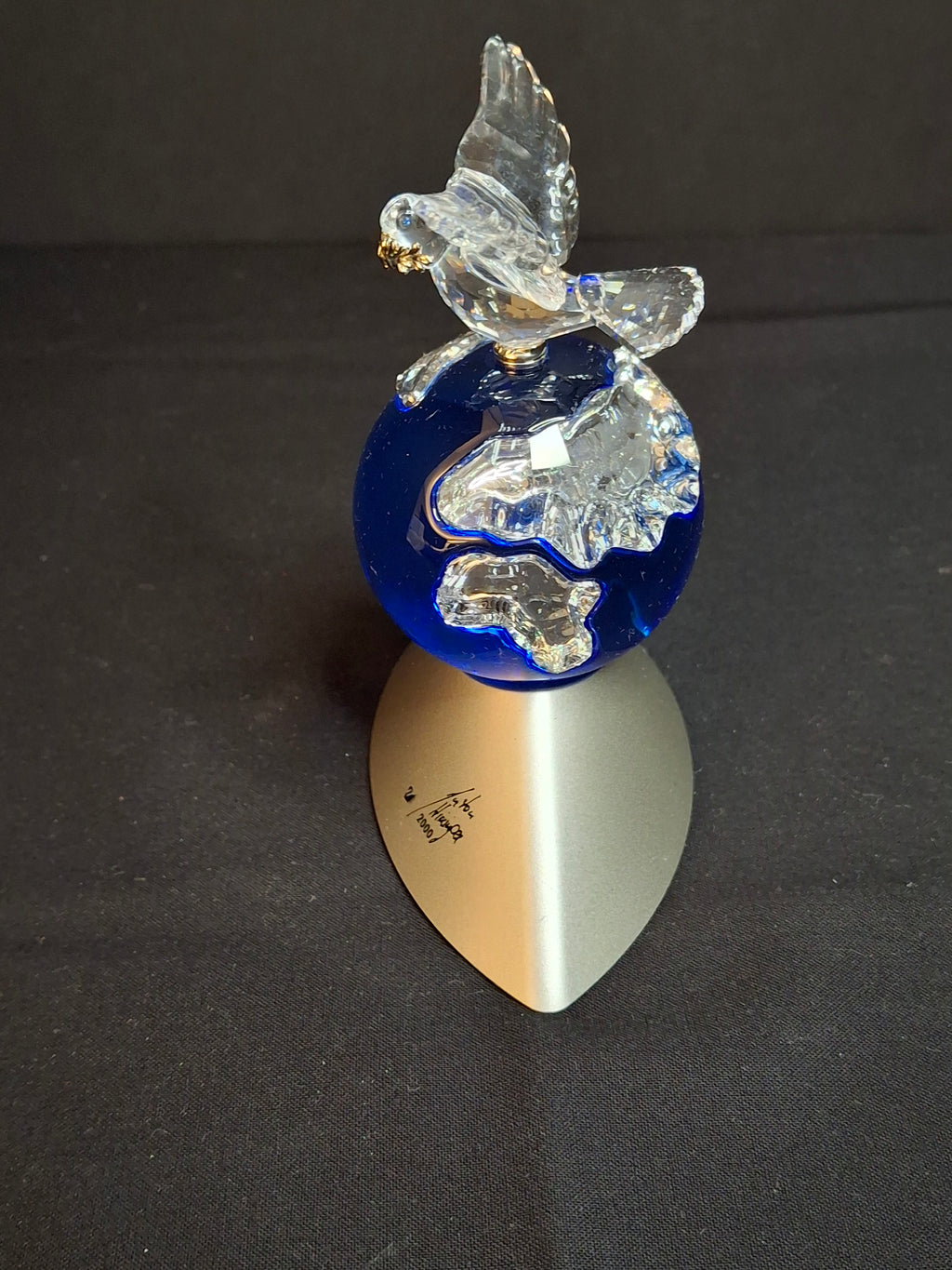 Swarovski Crystal Planet 2000 Peace Dove Figurine #238985 Full Double Boxed MIB COA