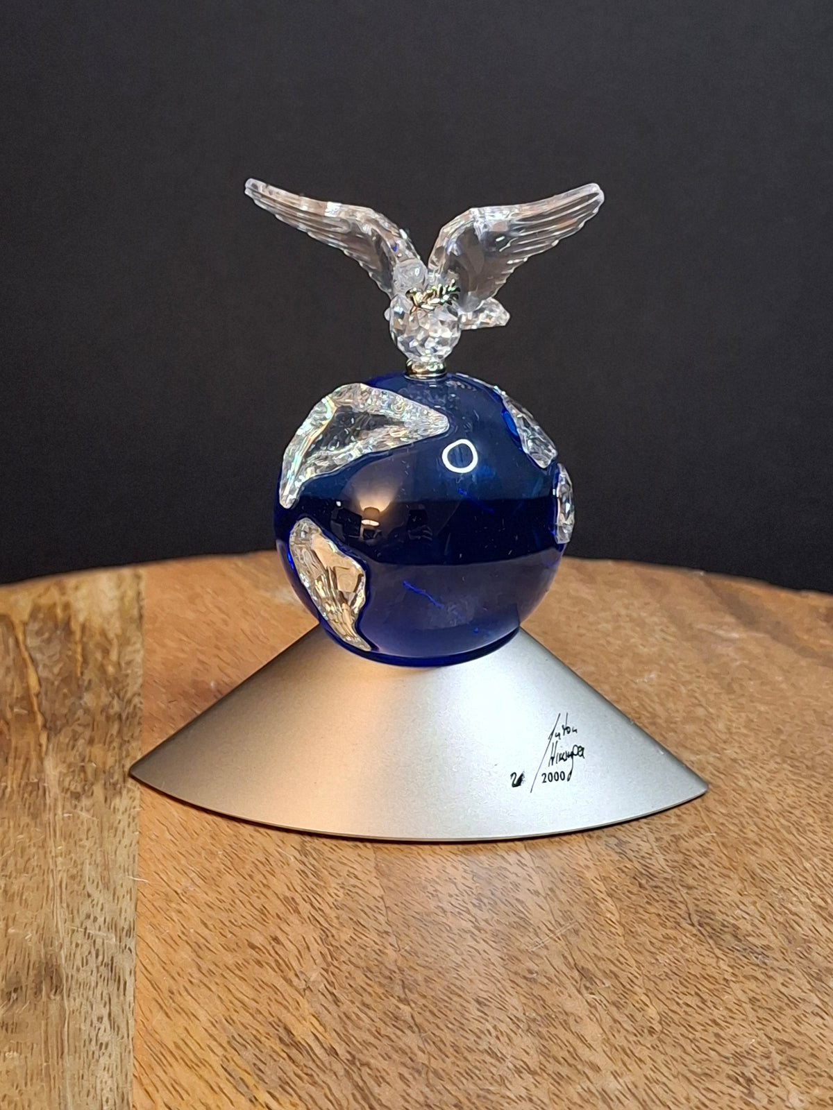 Swarovski Crystal Planet 2000 Peace Dove Figurine #238985 Full Double Boxed MIB COA