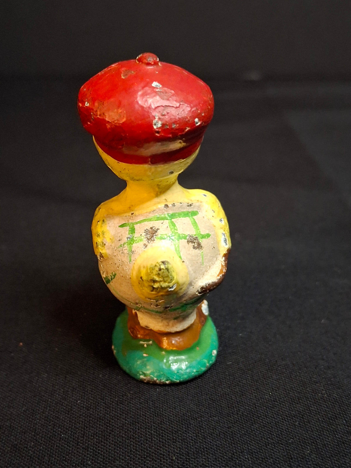 Antique Hubley Cast Iron Golfer Duck Paperweight Duffer Figurine Original Paint