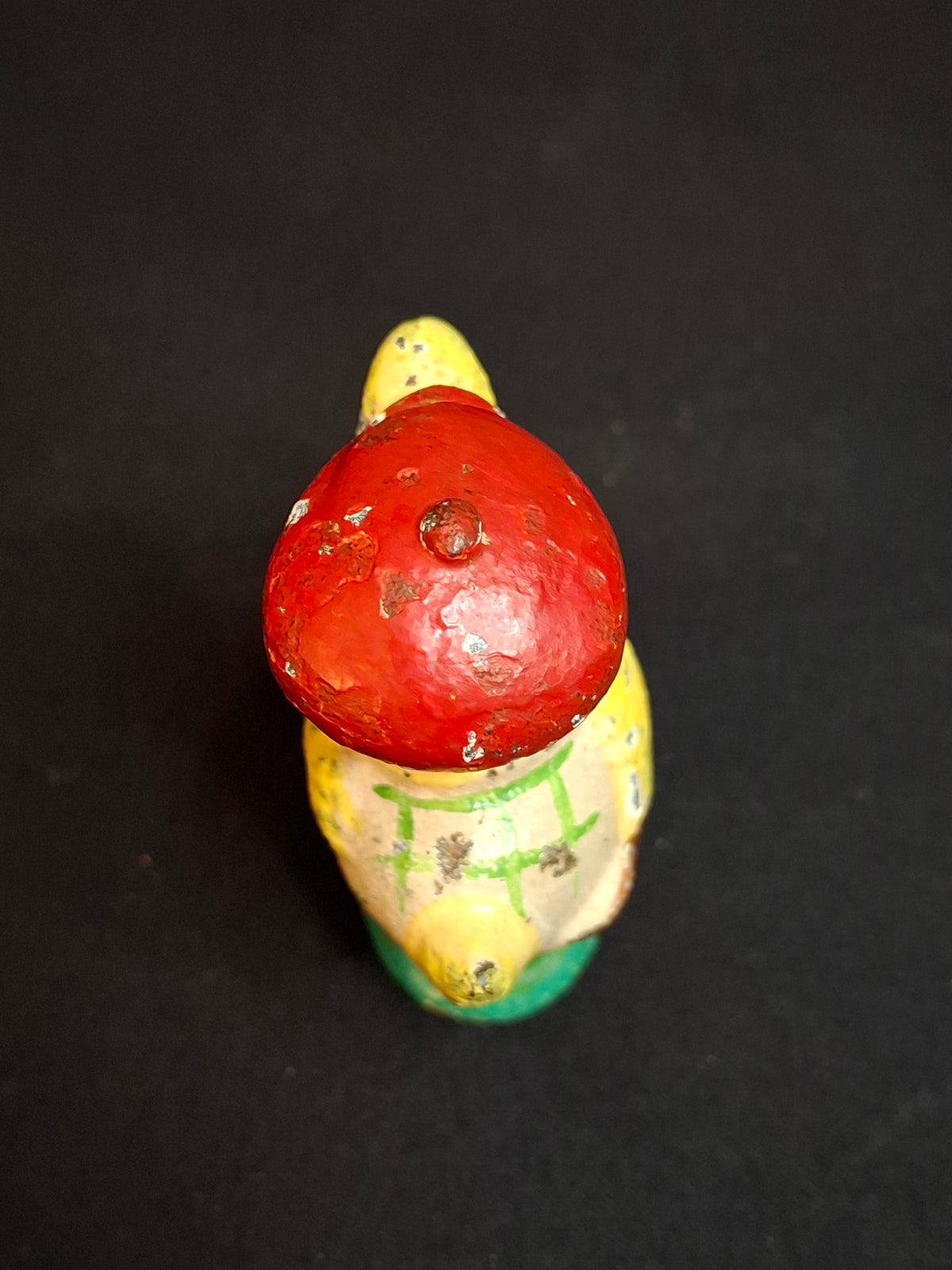 Antique Hubley Cast Iron Golfer Duck Paperweight Duffer Figurine Original Paint