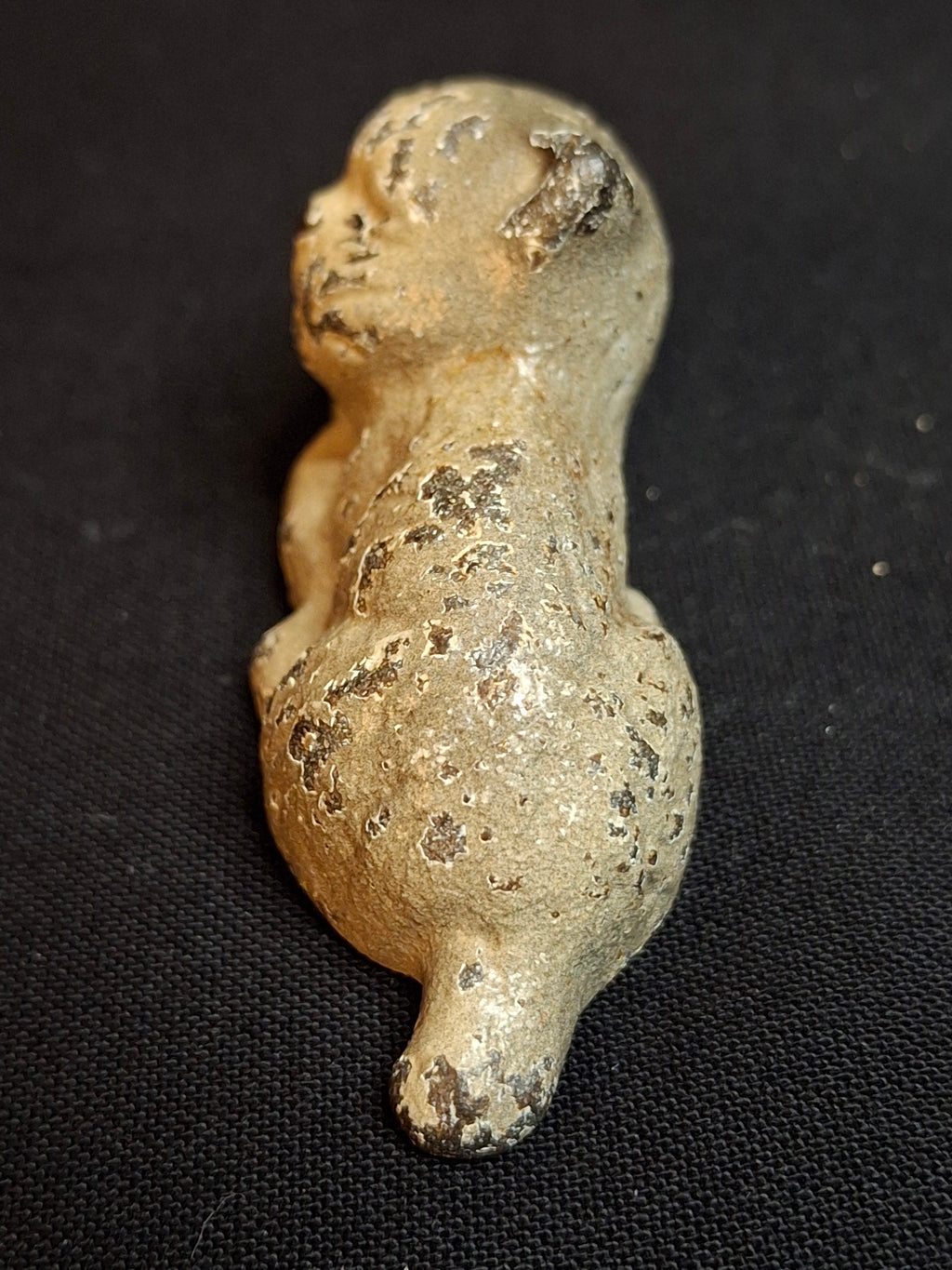 Antique Wilton Products Cast Iron Sleeping Cat Paperweight Original Paint 1920s Kitten