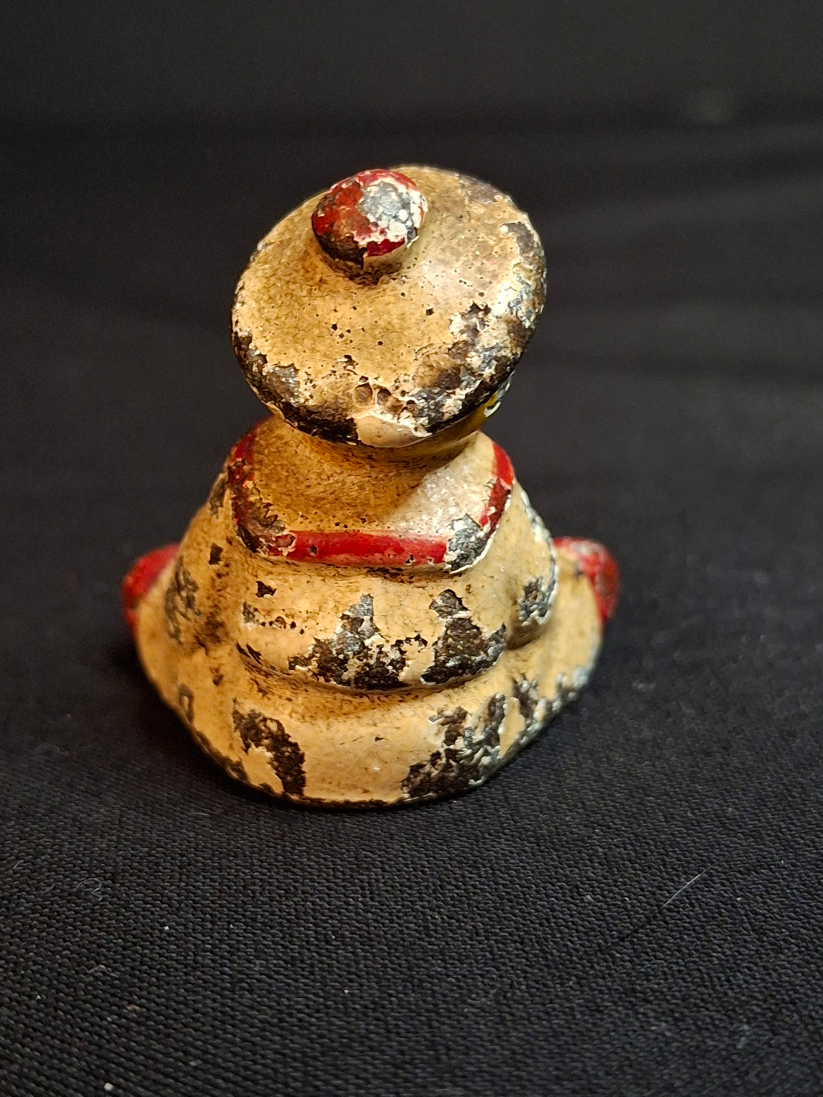 Antique Hubley Cast Iron Seated Baby Sailor Paperweight Figurine Original Pain