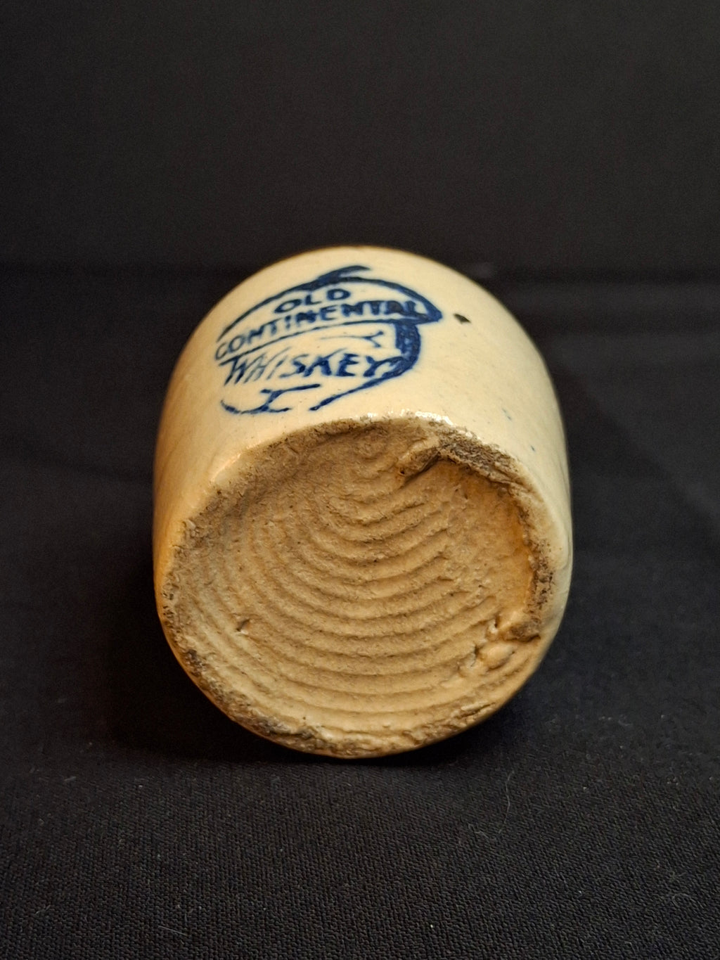 Antique Pre-Prohibition Stoneware Mini Whiskey Jug Old Continental Acorn Sample