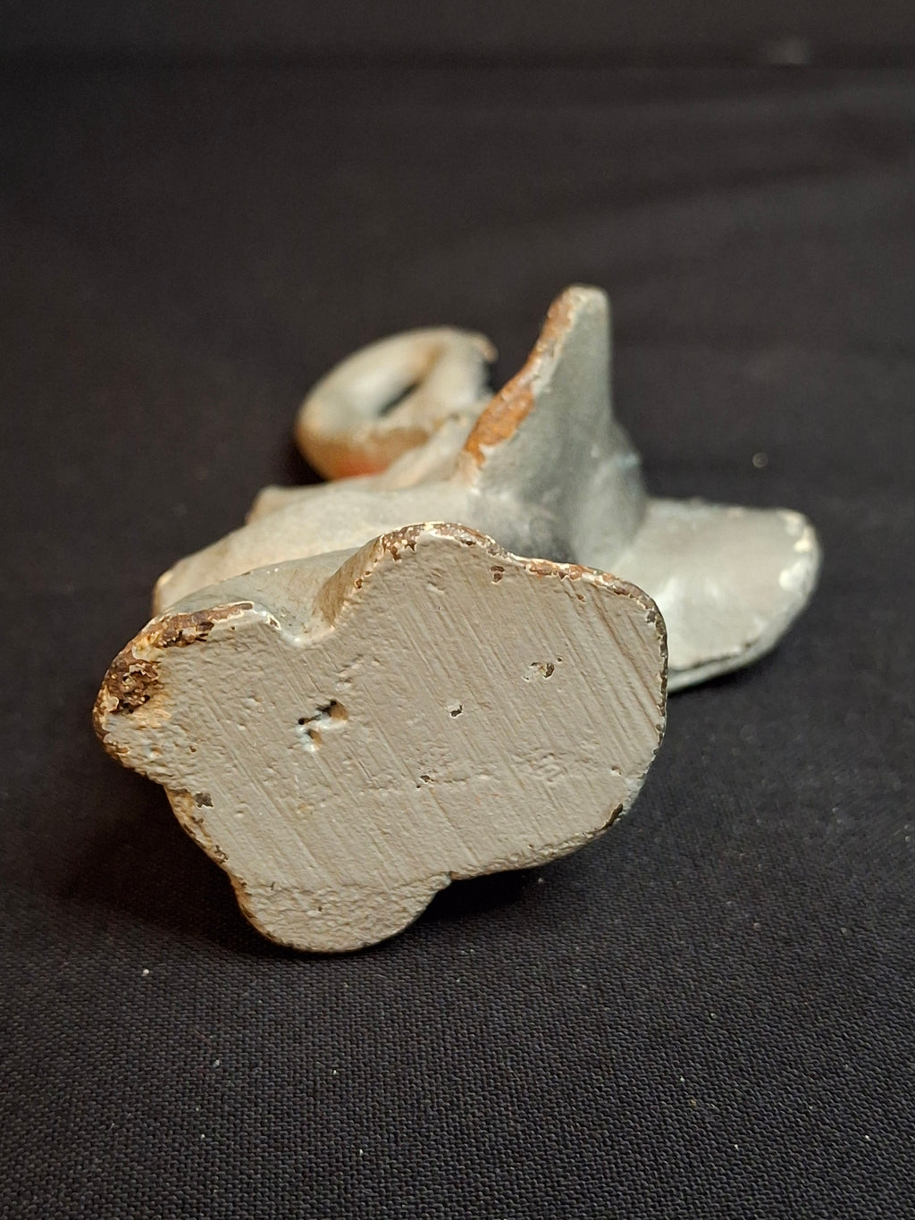Vintage 1940s-1950s Cast Iron Sitting Elephant Bottle Opener Figural Paperweight Cold Paint
