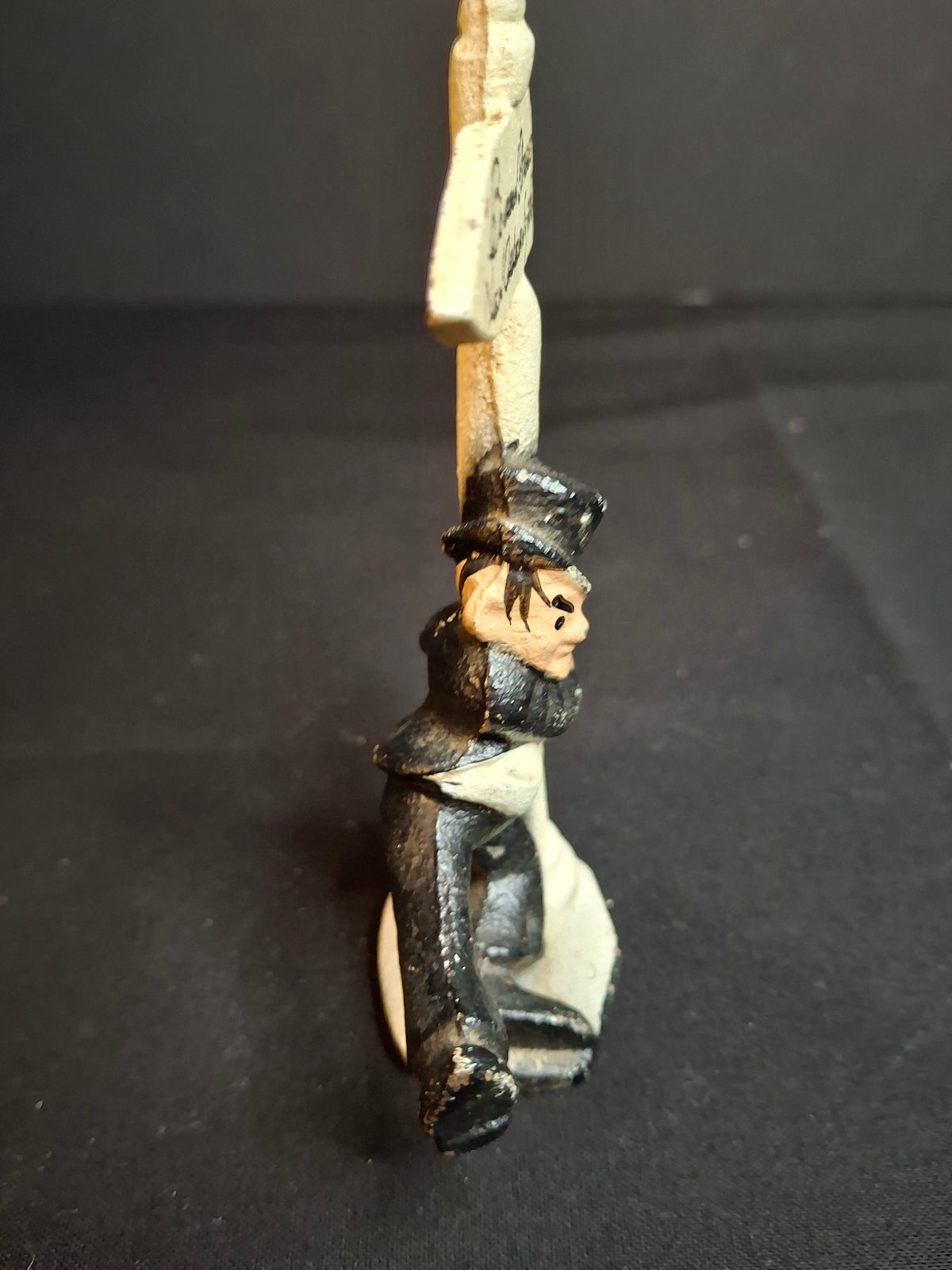 Vintage Cast Iron Drunk Man Bourbon Street New Orleans Lamp Post Bottle Opener
