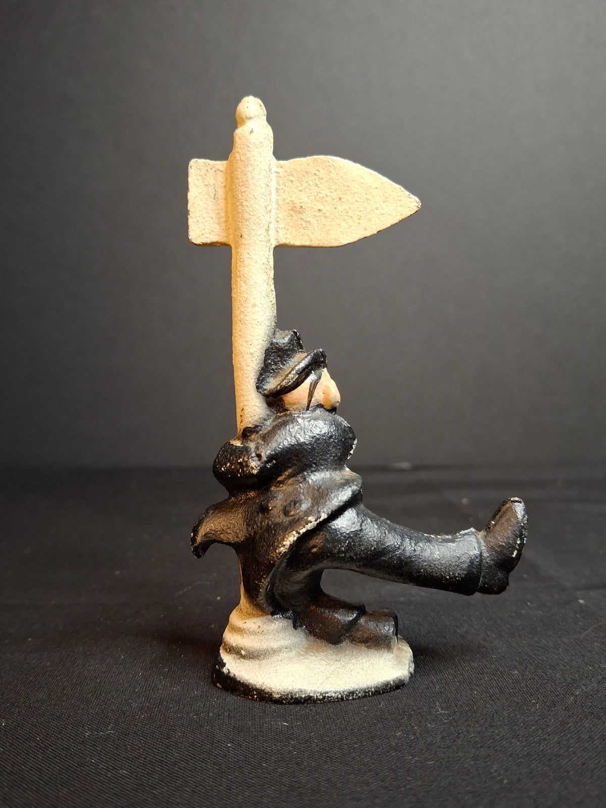 Vintage Cast Iron Drunk Man Bourbon Street New Orleans Lamp Post Bottle Opener