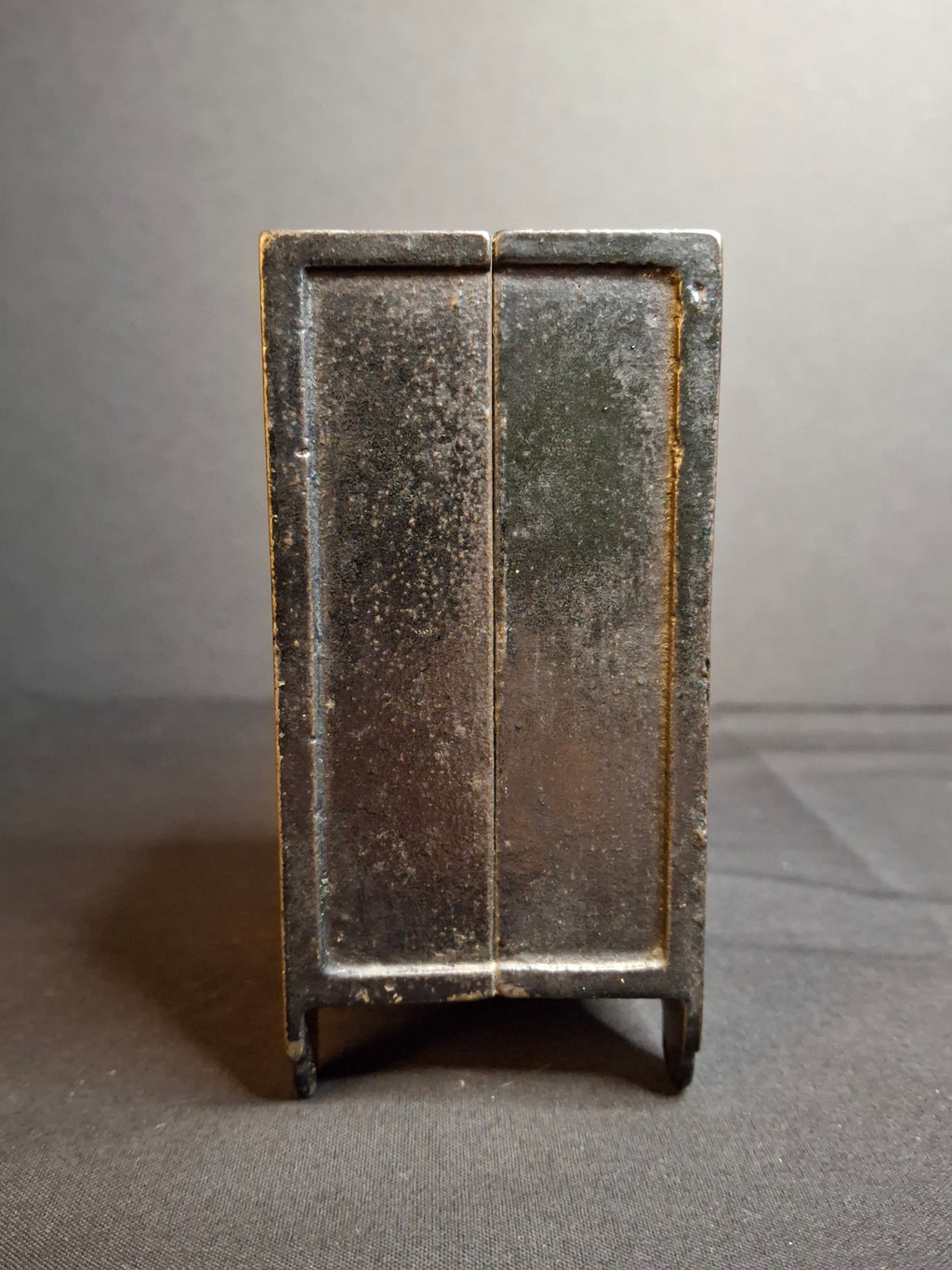 Antique Kyser & Rex Cast Iron Red Door Security Safe Deposit Combination Still Bank c. 1885