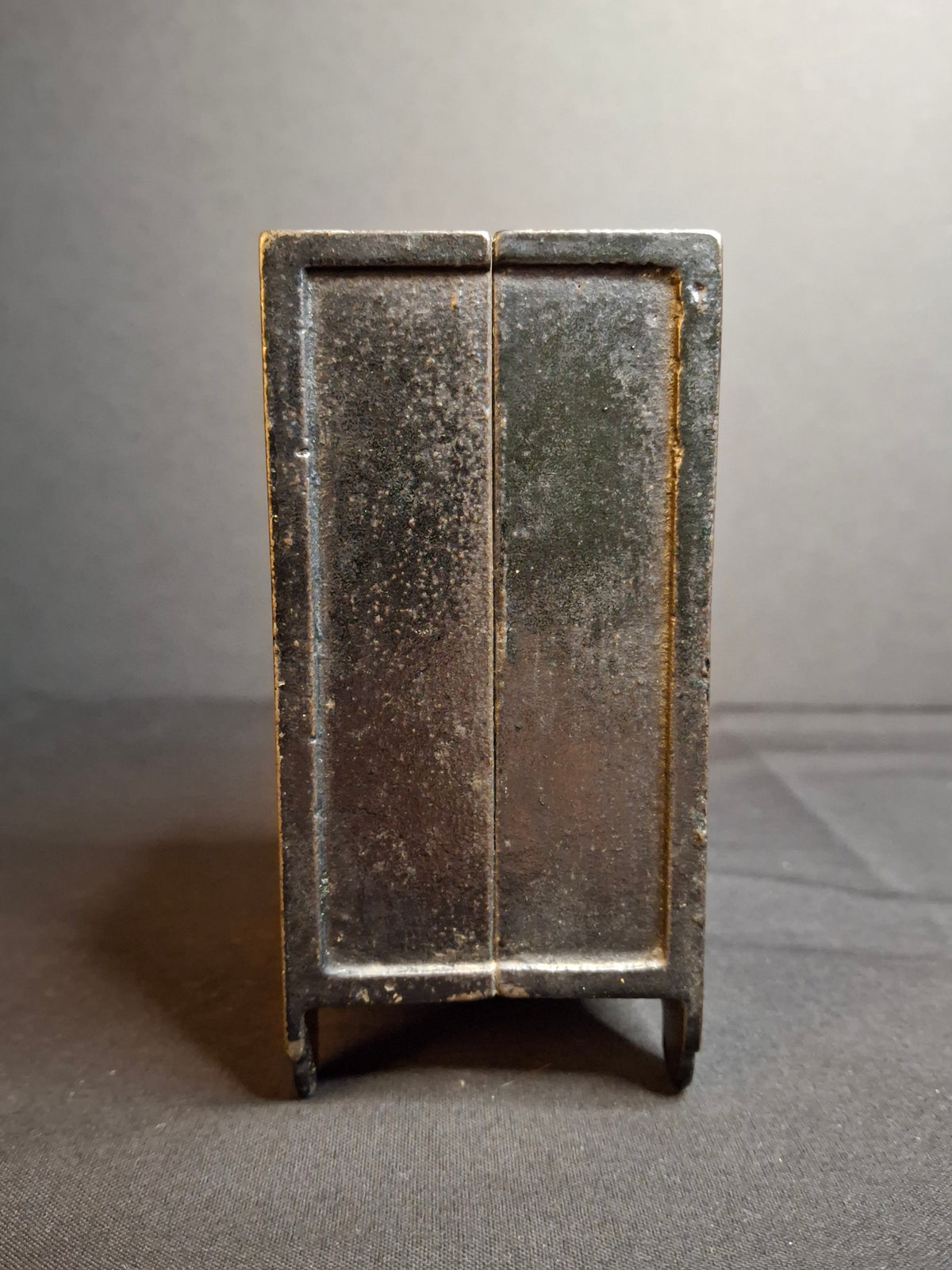 Antique Kyser & Rex Cast Iron Red Door Security Safe Deposit Combination Still Bank c. 1885
