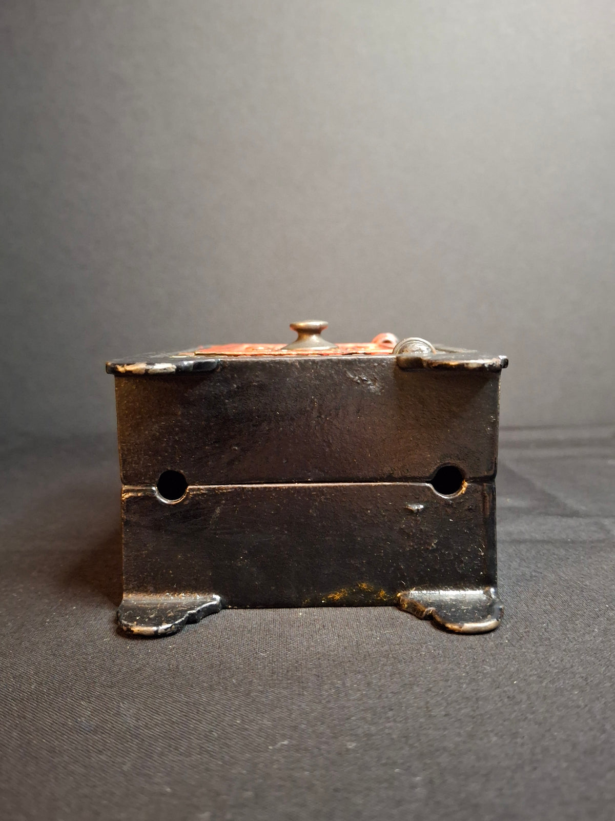Antique Kyser & Rex Cast Iron Red Door Security Safe Deposit Combination Still Bank c. 1885