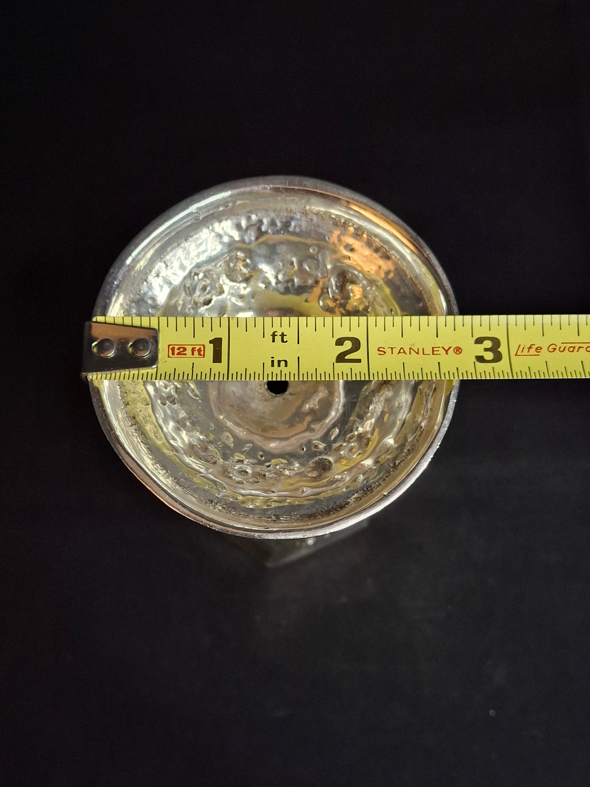 Antique German 800 Solid Silver Hexagonal Kiddush Cup Goblet Judaica Shabbat c1890