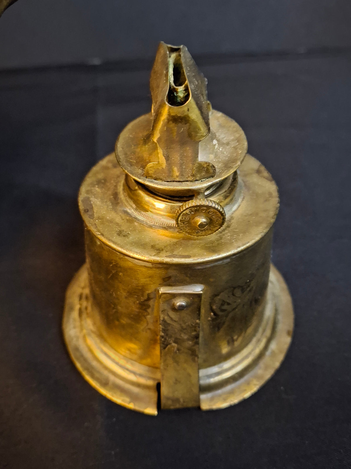 Antique Brass Onion Globe Ship Marine Lantern Sherwoods Burner c. 1870s Matthew J King Provenance