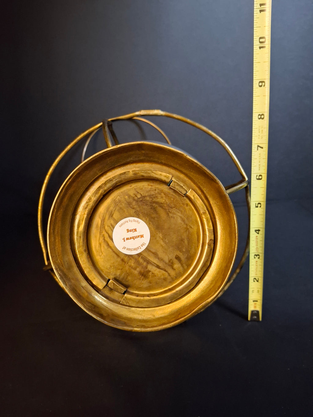 Antique Brass Onion Globe Ship Marine Lantern Sherwoods Burner c. 1870s Matthew J King Provenance