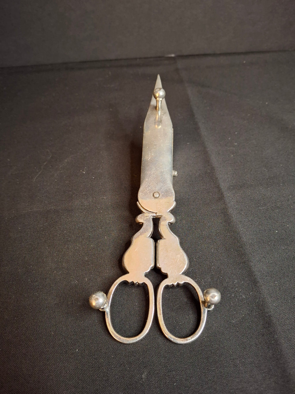 Victorian Silverplate Candle Snuffer Scissors J Gilbert & Sons Lever No Springs