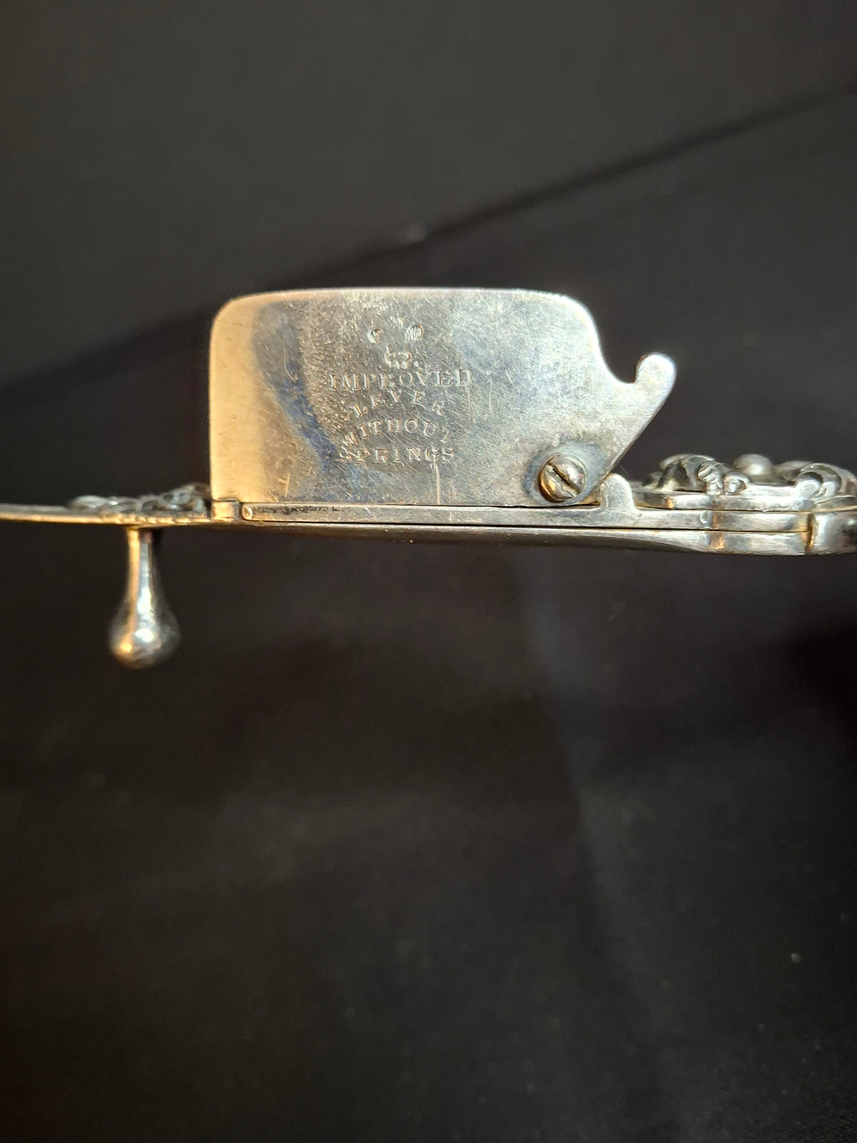 Victorian Silverplate Candle Snuffer Scissors J Gilbert & Sons Lever No Springs