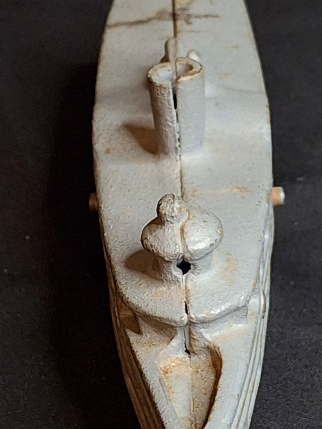 Antique Cast Iron Paddle Wheel Steamboat Toy A.C. Williams / Kenton c.1920 7.75"
