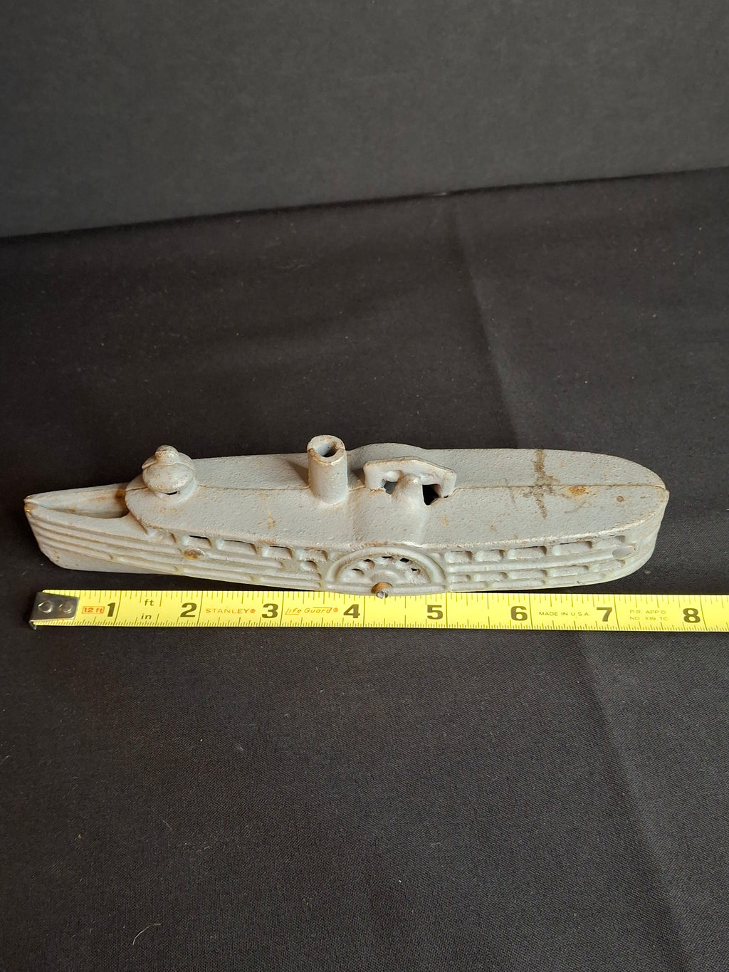 Antique Cast Iron Paddle Wheel Steamboat Toy A.C. Williams / Kenton c.1920 7.75"