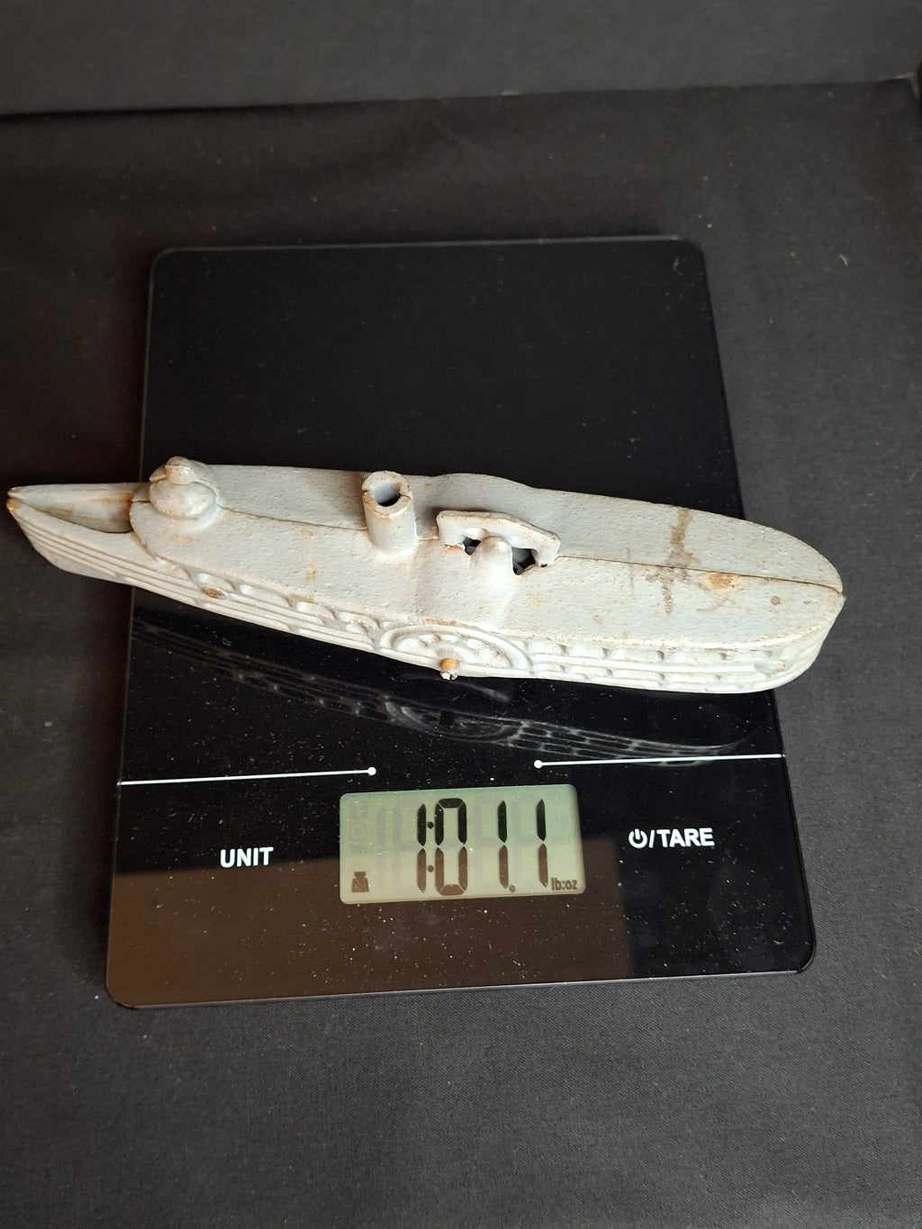 Antique Cast Iron Paddle Wheel Steamboat Toy A.C. Williams / Kenton c.1920 7.75"
