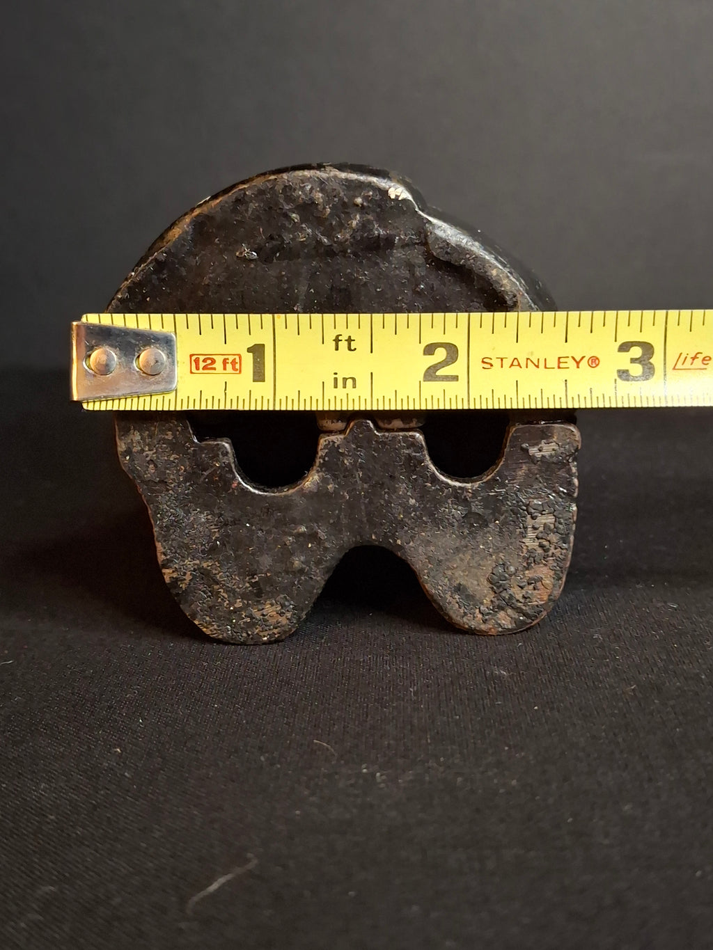 RARE Black Colorway Antique Hubley Cast Iron Fido Dog Still Bank 1904 Orig Paint