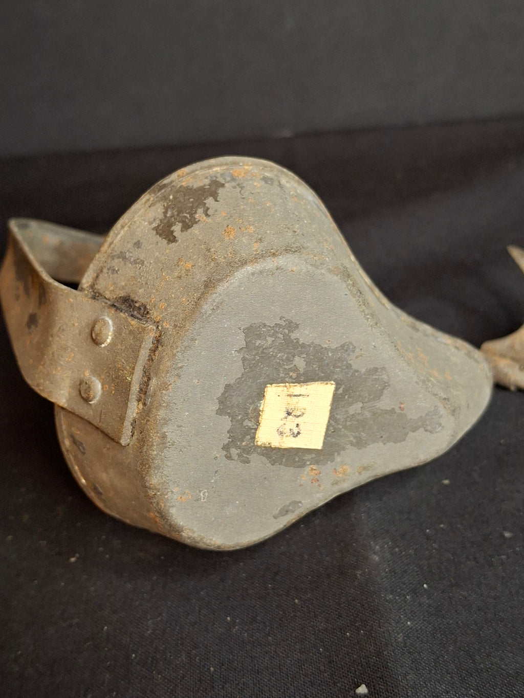 Antique 18th C Tin Betty Lamp Primitive Hand Wrought Grease Fat Oil Light Hook Pick