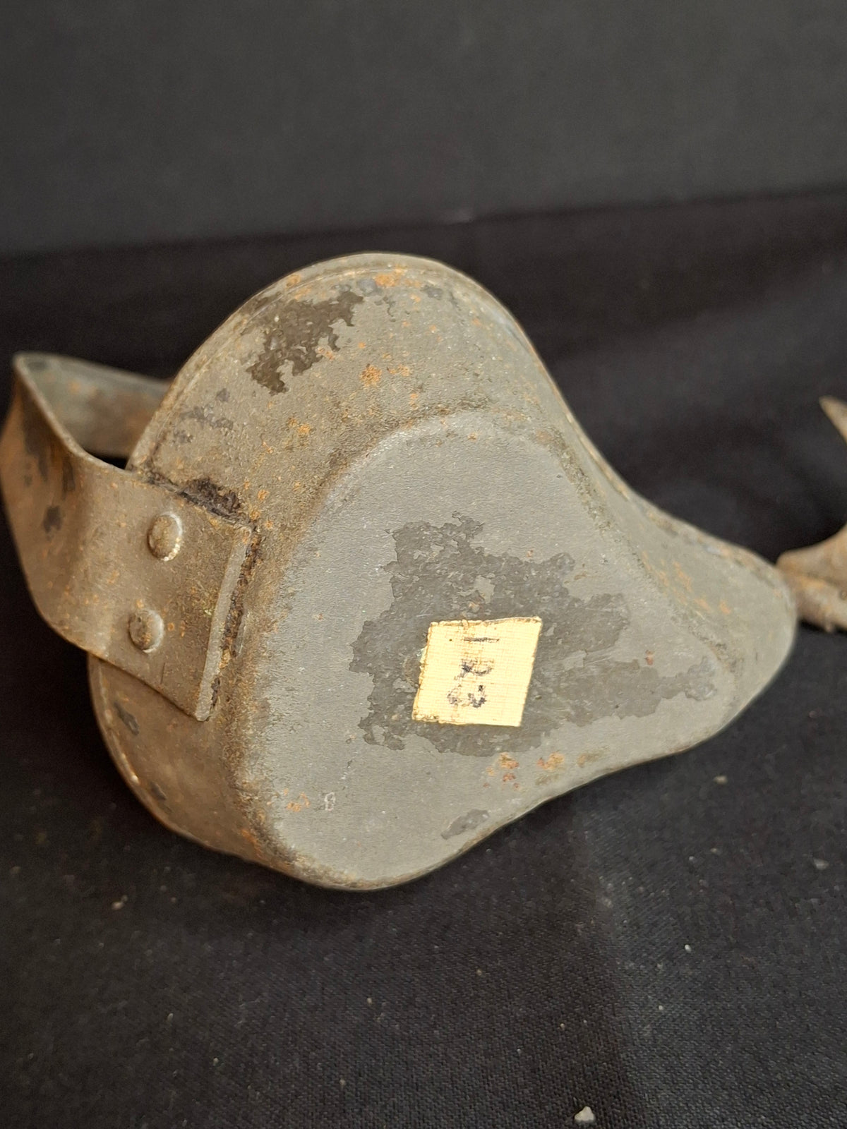 Antique 18th C Tin Betty Lamp Primitive Hand Wrought Grease Fat Oil Light Hook Pick