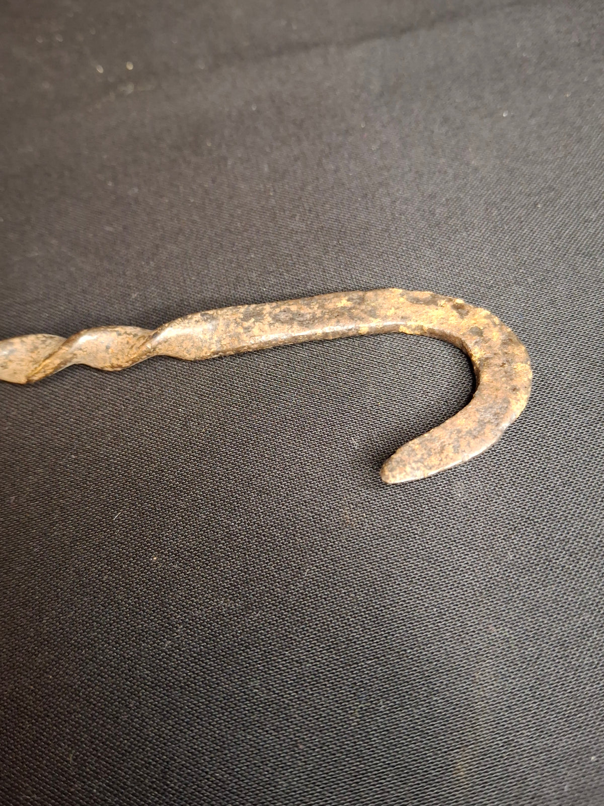 18th Century Hand Forged Wrought Iron 4-Wick Fat Lamp Primitive Square Lard Grease Crusie