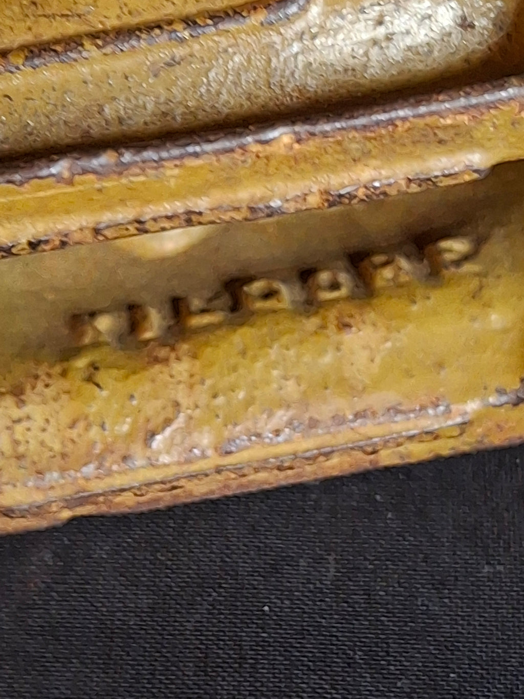 Antique 1920s Kilgore Cast Iron Ford Model T Coupe Toy Car Dark Mustard Yellow SF600A