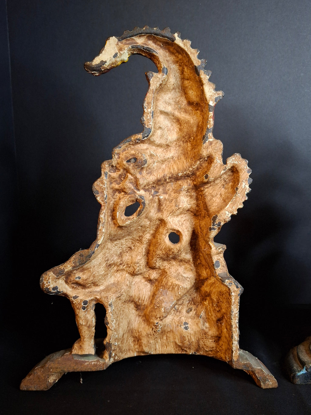 Pair Of Antique Cast Iron Punch & Judy Figural Doorstops – Circa 1920s 11 lbs - Matthew J King Collection