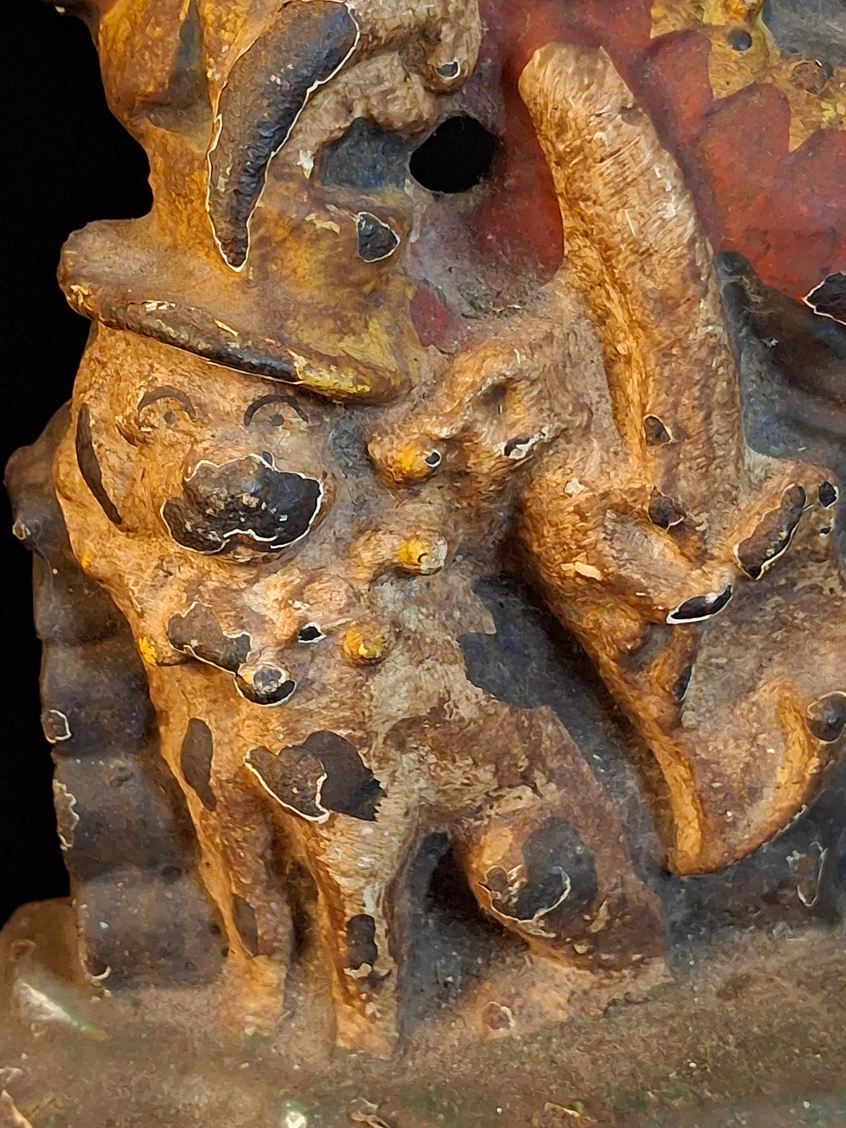 Pair Of Antique Cast Iron Punch & Judy Figural Doorstops – Circa 1920s 11 lbs - Matthew J King Collection